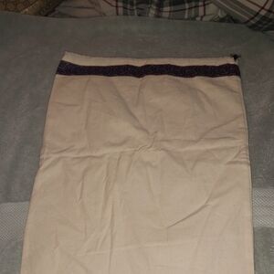 Tory Burch Cream Pencil Skirt with Purple Trim NEW WITHOUT TAGS